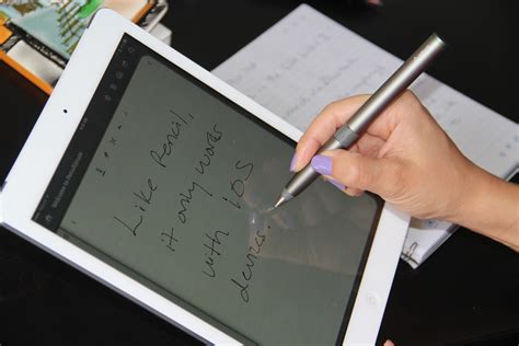 tablet with pen for writing